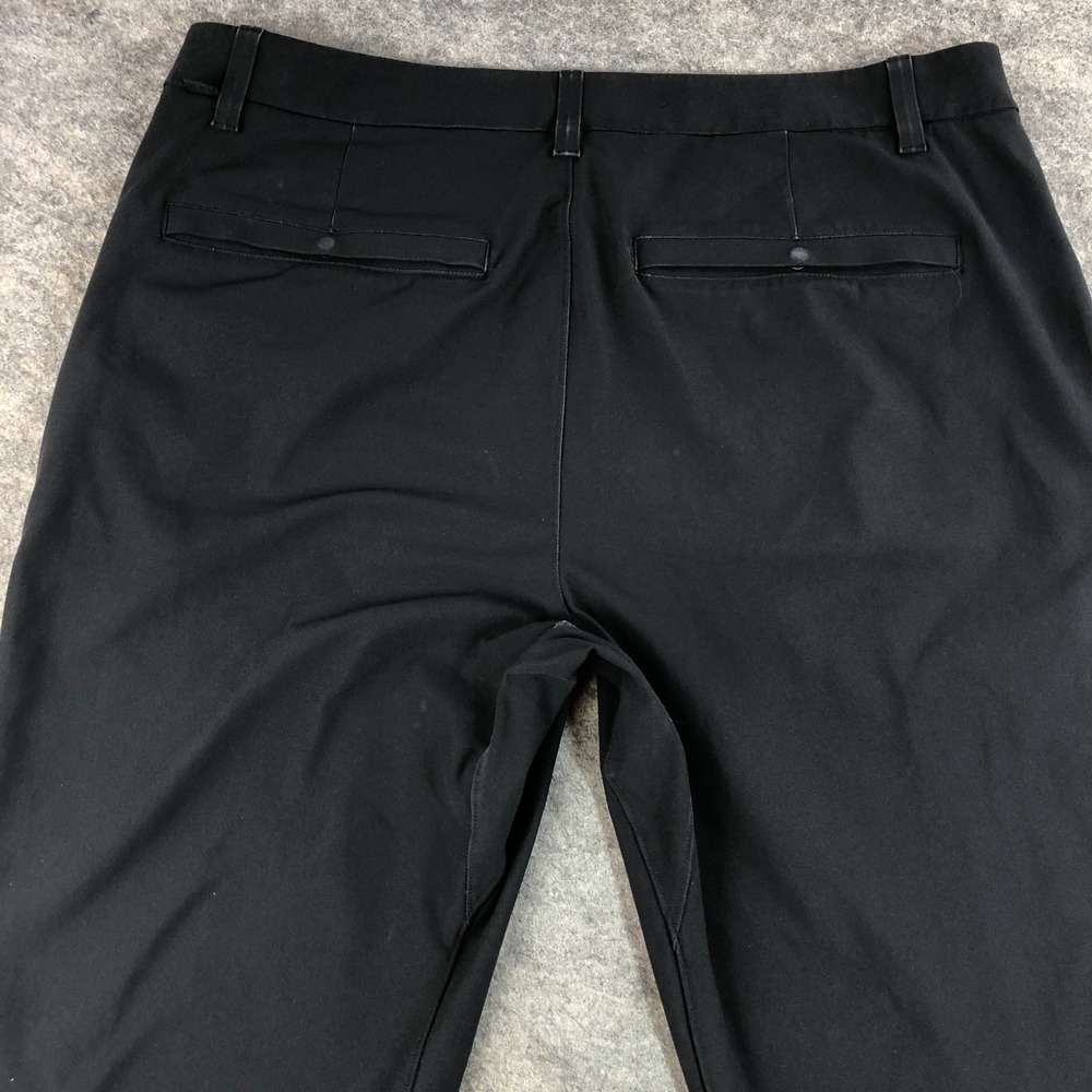 Lululemon ABC Mens 34 Black Technical Slim Fit Golf Casual Pants Athletic Gym - Picture 5 of 13